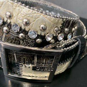 Guess rhinestone belt